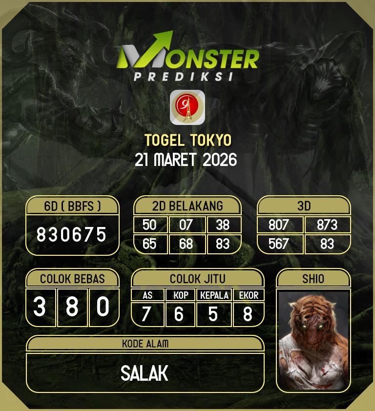 Kode-Monster-Tokyo-Hari-Sabtu-21-Maret-2026