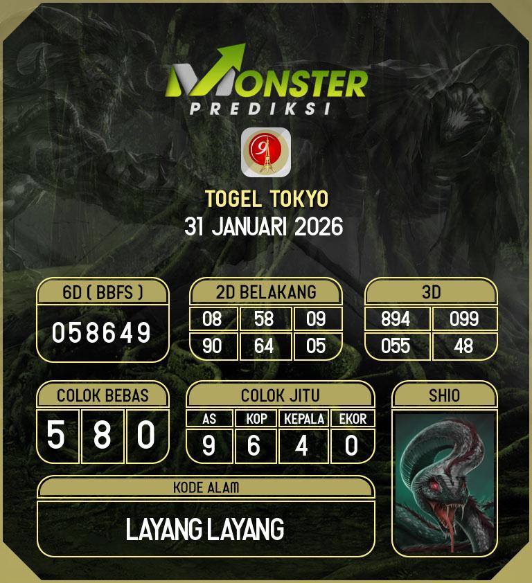 Kode-Monster-Tokyo-Hari-Sabtu-31-Januari-2026