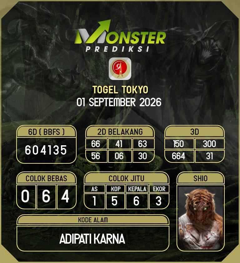 Kode-Monster-Tokyo-Hari-Selasa-1-September-2026