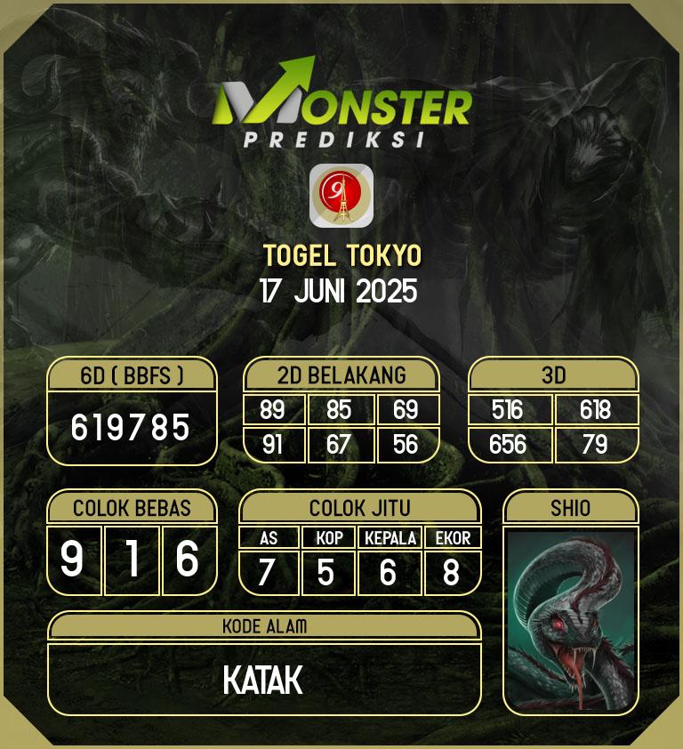 Kode-Monster-Tokyo-Hari-Selasa-17-Juni-2025