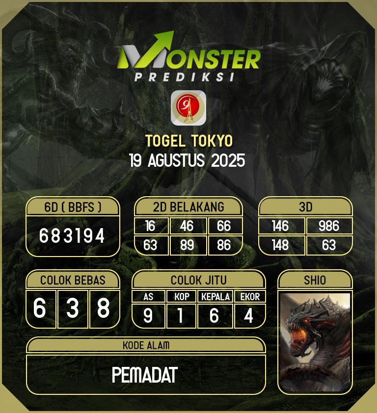 Kode-Monster-Tokyo-Hari-Selasa-19-Agustus-2025