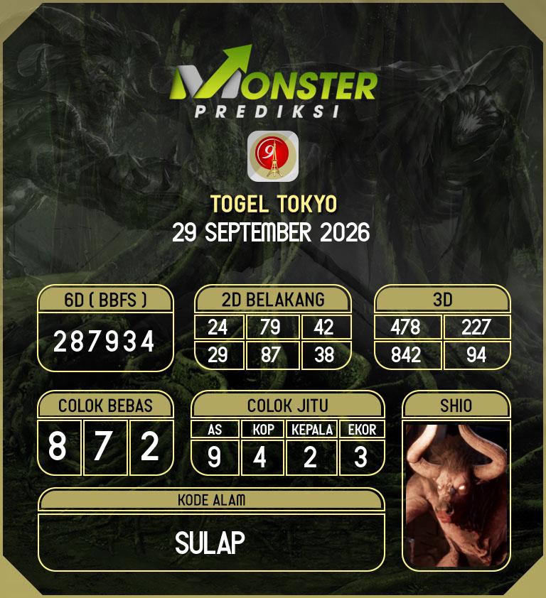 Kode-Monster-Tokyo-Hari-Selasa-29-September-2026