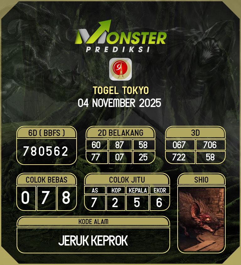 Kode-Monster-Tokyo-Hari-Selasa-4-November-2025