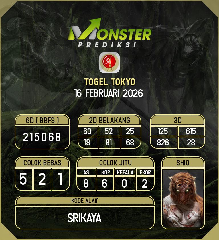 Kode-Monster-Tokyo-Hari-Senin-16-Februari-2026