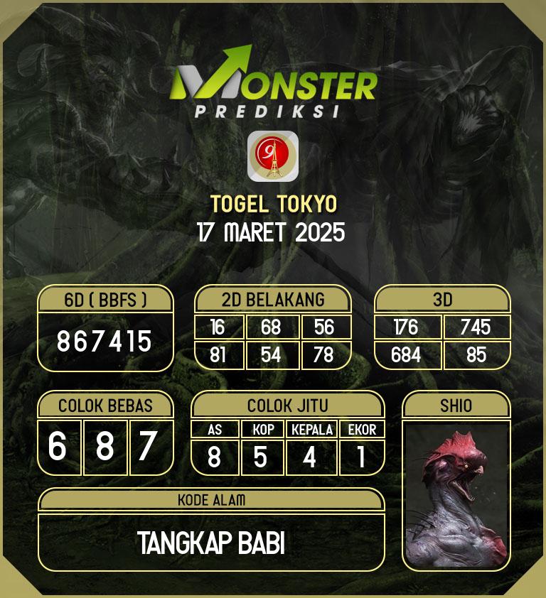 Kode-Monster-Tokyo-Hari-Senin-17-Maret-2025