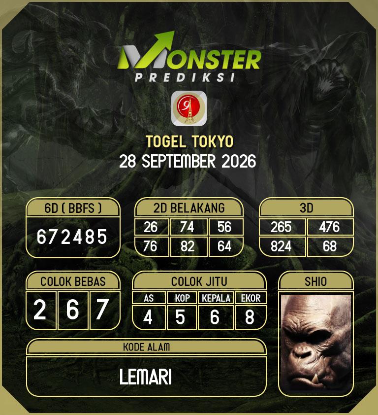 Kode-Monster-Tokyo-Hari-Senin-28-September-2026