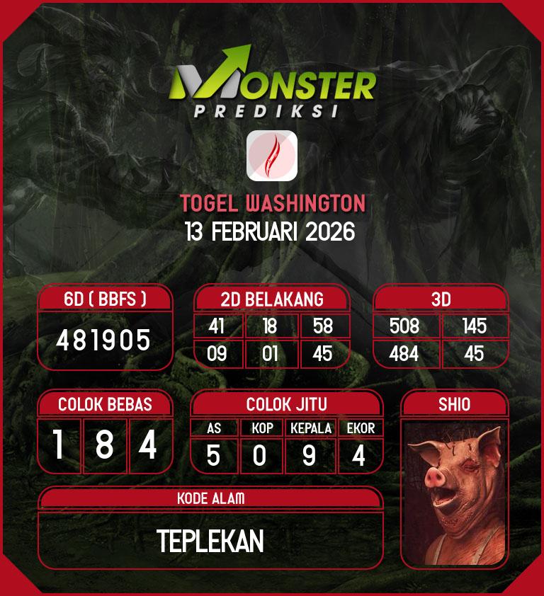 Kode-Monster-Washington-Hari-Jumat-13-Februari-2026