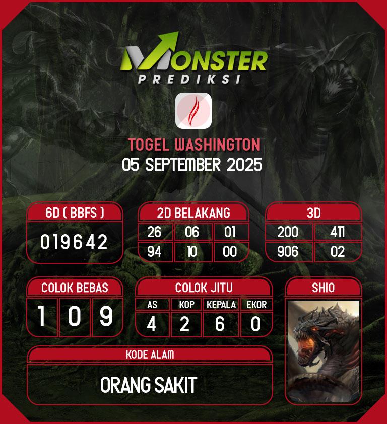 Kode-Monster-Washington-Hari-Jumat-5-September-2025