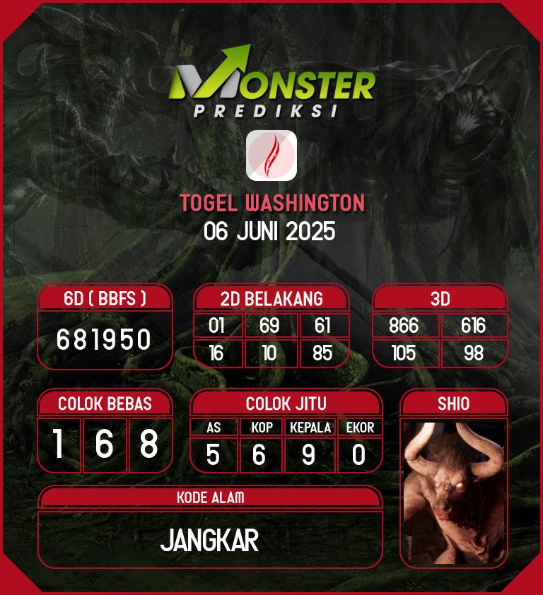 Kode-Monster-Washington-Hari-Jumat-6-Juni-2025