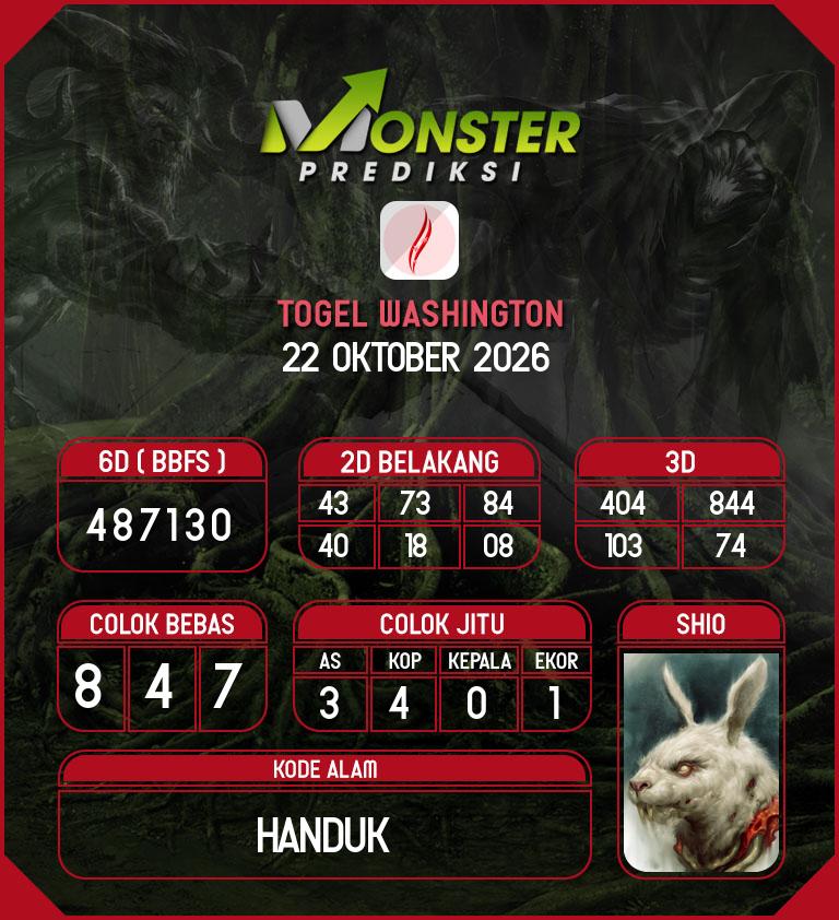 Kode-Monster-Washington-Hari-Kamis-22-Oktober-2026