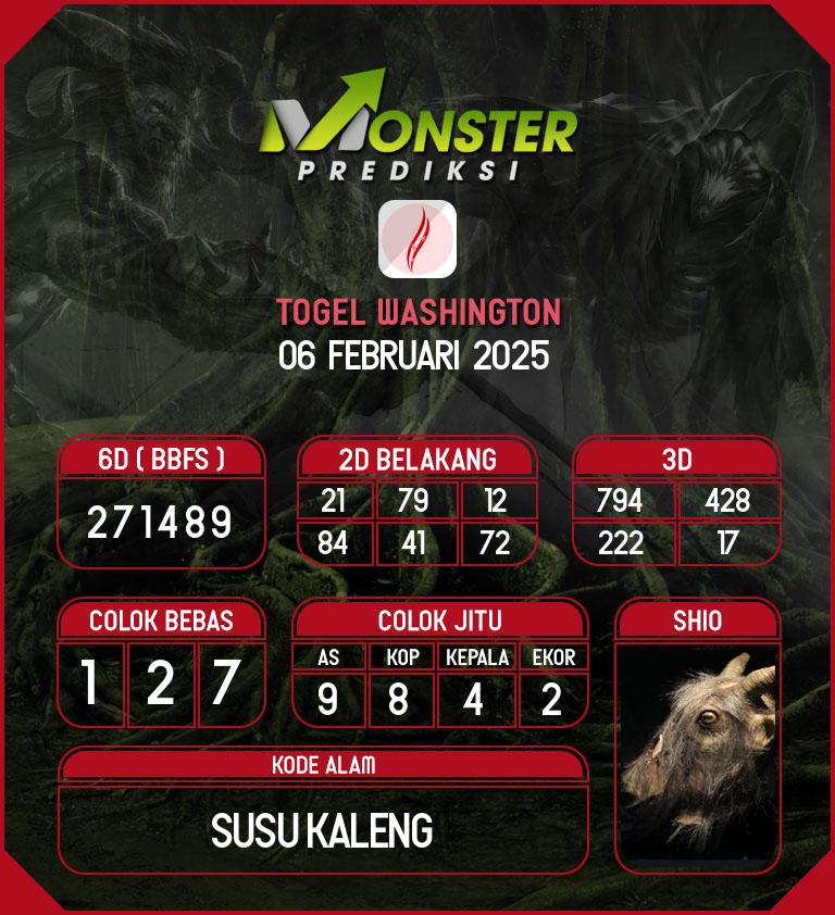 Kode-Monster-Washington-Hari-Kamis-6-Februari-2025