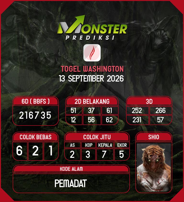 Kode-Monster-Washington-Hari-Minggu-13-September-2026