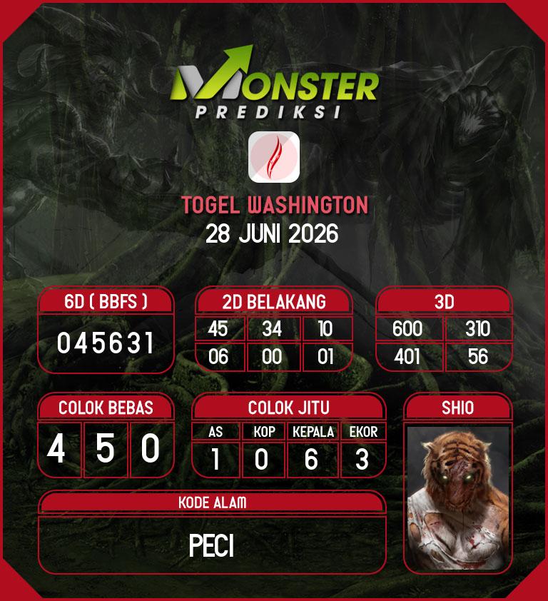 Kode-Monster-Washington-Hari-Minggu-28-Juni-2026