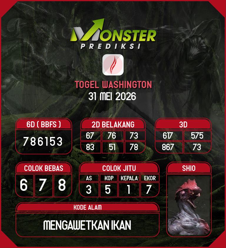 Kode-Monster-Washington-Hari-Minggu-31-Mei-2026