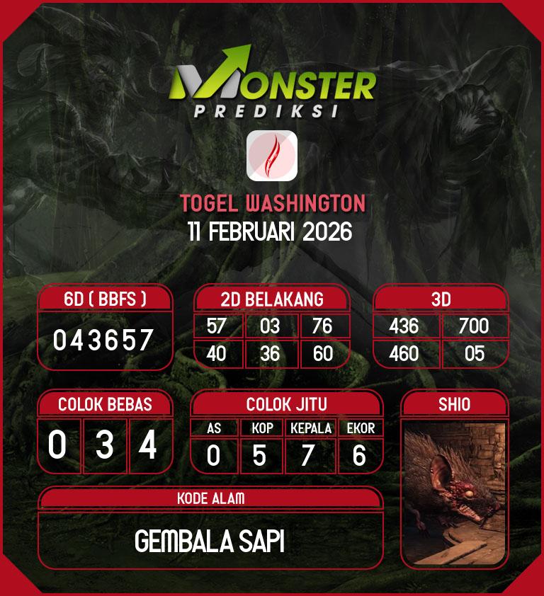 Kode-Monster-Washington-Hari-Rabu-11-Februari-2026