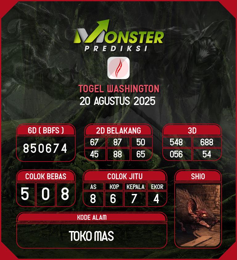 Kode-Monster-Washington-Hari-Rabu-20-Agustus-2025