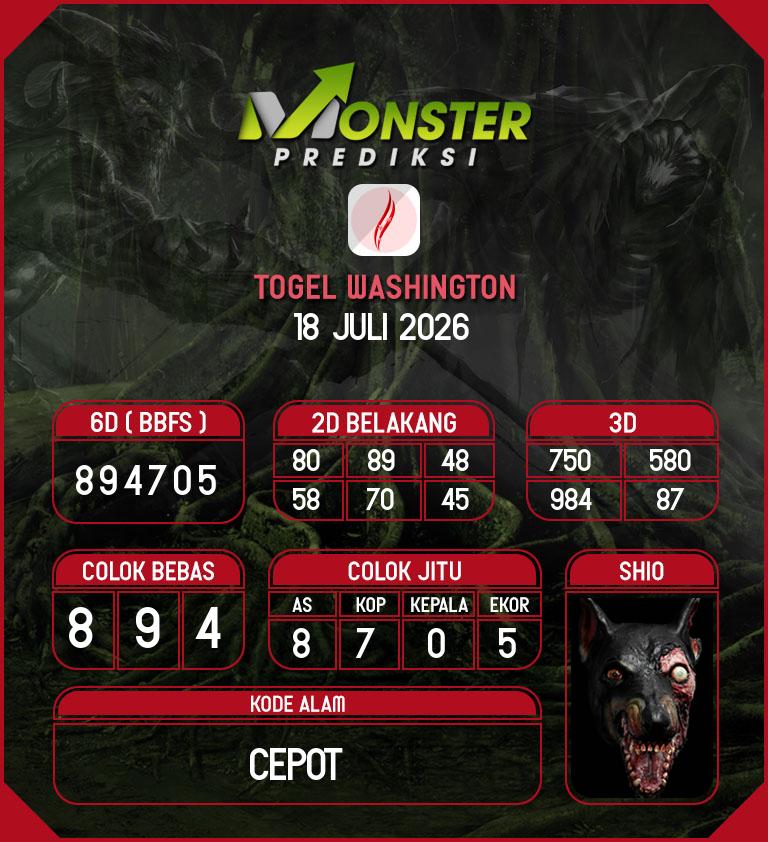 Kode-Monster-Washington-Hari-Sabtu-18-Juli-2026