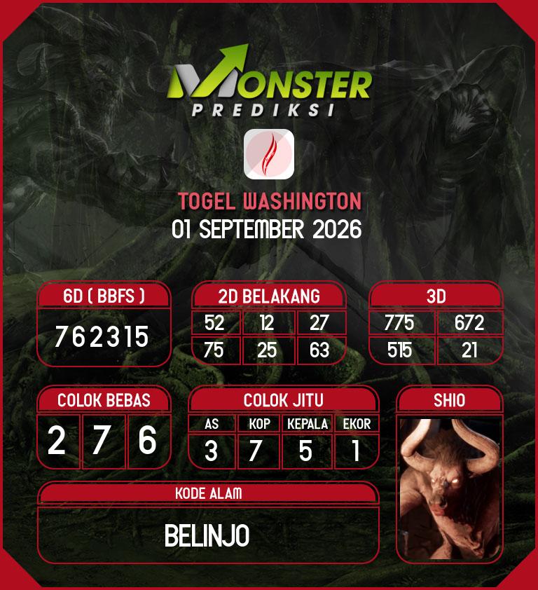 Kode-Monster-Washington-Hari-Selasa-1-September-2026