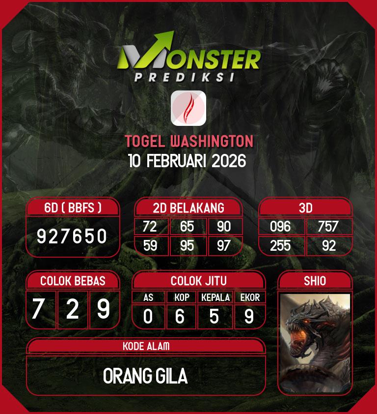 Kode-Monster-Washington-Hari-Selasa-10-Februari-2026