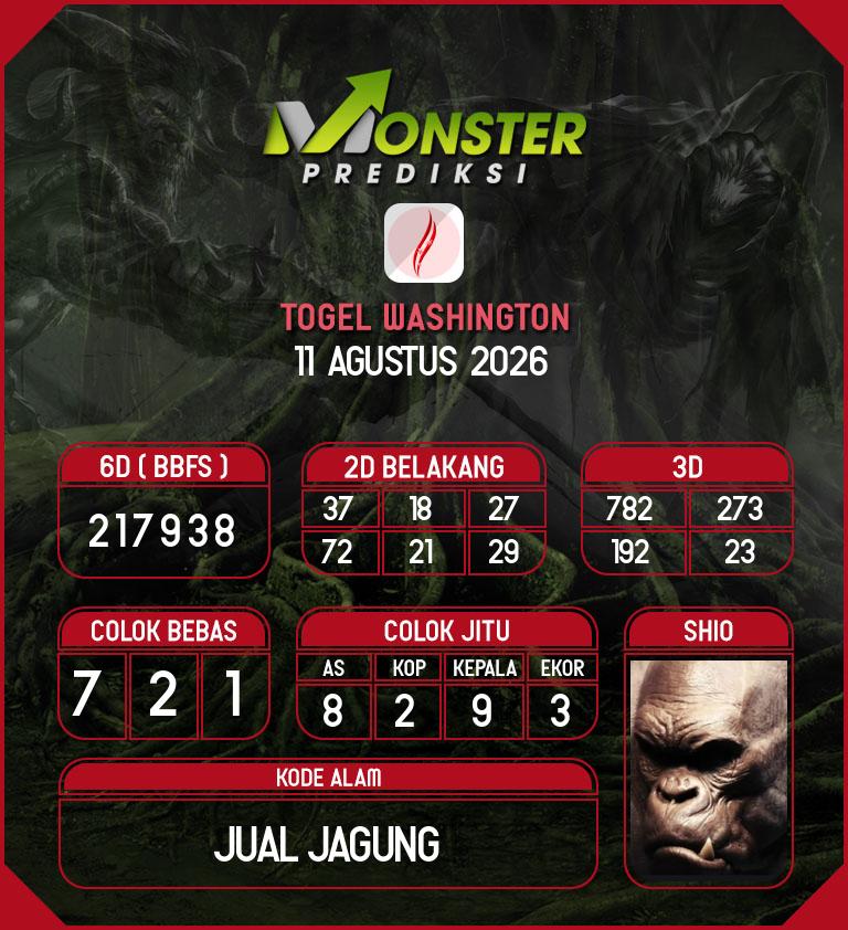 Kode-Monster-Washington-Hari-Selasa-11-Agustus-2026