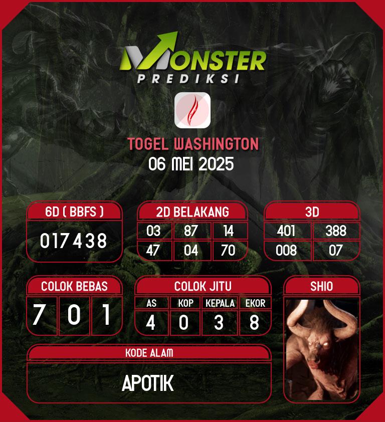 Kode-Monster-Washington-Hari-Selasa-6-Mei-2025