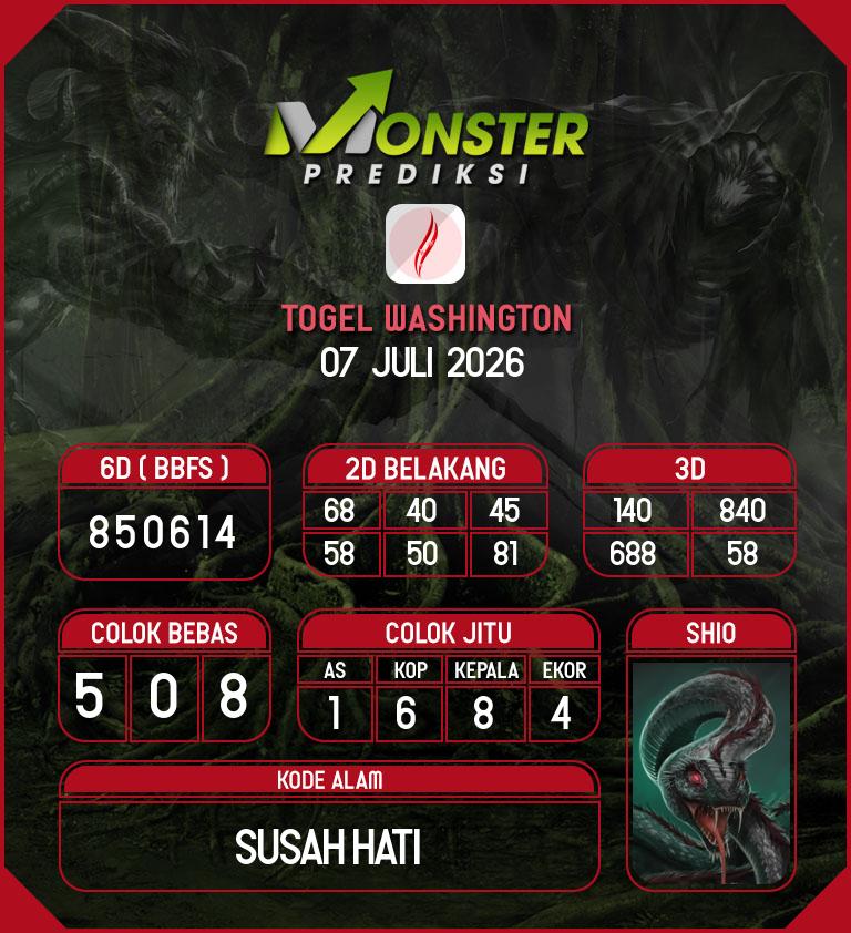 Kode-Monster-Washington-Hari-Selasa-7-Juli-2026