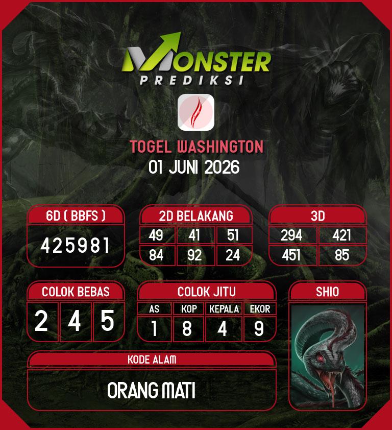 Kode-Monster-Washington-Hari-Senin-1-Juni-2026