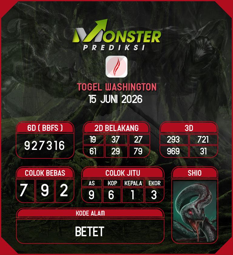 Kode-Monster-Washington-Hari-Senin-15-Juni-2026