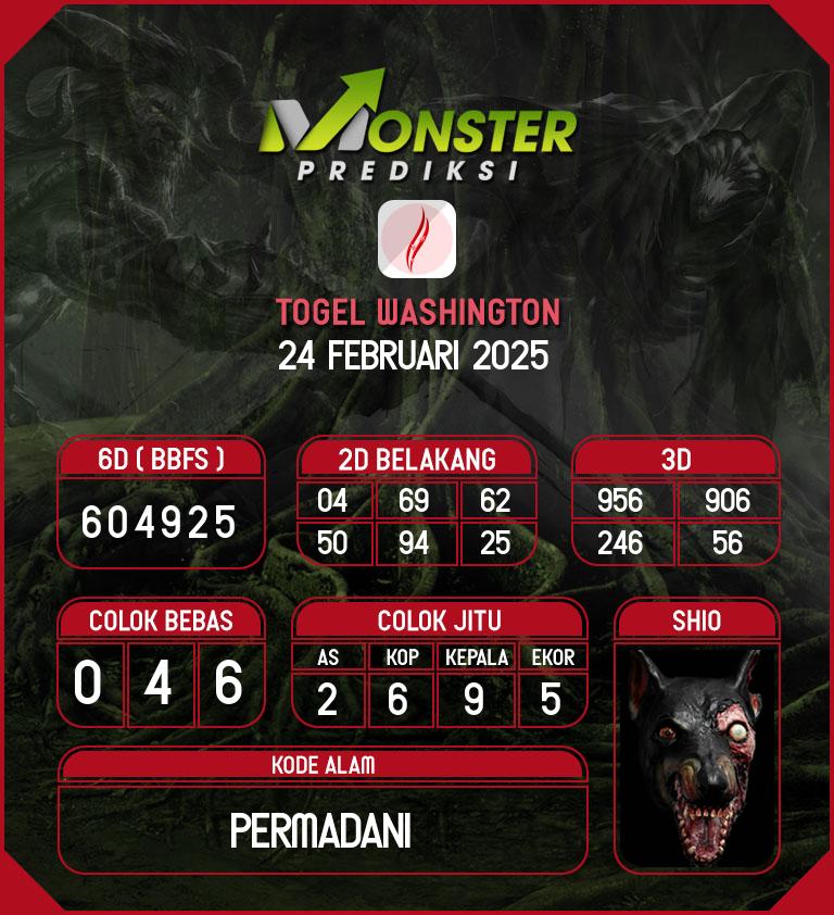 Kode-Monster-Washington-Hari-Senin-24-Februari-2025