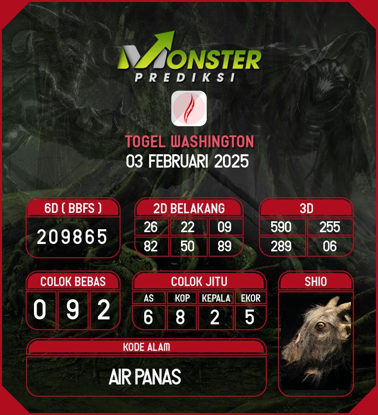 Kode-Monster-Washington-Hari-Senin-3-Februari-2025