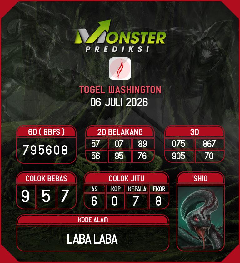 Kode-Monster-Washington-Hari-Senin-6-Juli-2026